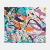 Betonstaal, met weven, verven met versleten wanden fleece deken (Voorkant (Horizontaal))