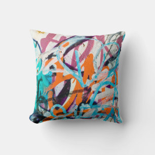 Betonstaal, met weven, verven met versleten wanden kussen