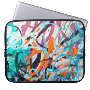 Betonstaal, met weven, verven met versleten wanden laptop sleeve