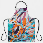 Betonstaal, met weven, verven met versleten wanden schort (Voorkant)