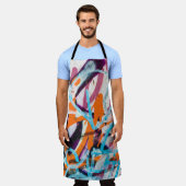 Betonstaal, met weven, verven met versleten wanden schort (Gedragen)