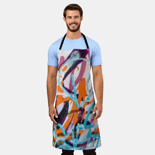 Betonstaal, met weven, verven met versleten wanden schort (Gedragen)