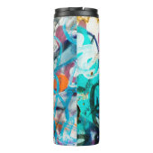 Betonstaal, met weven, verven met versleten wanden thermosbeker (Achterkant)