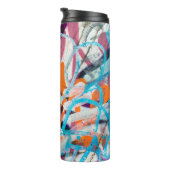 Betonstaal, met weven, verven met versleten wanden thermosbeker (Geroteerd rechts)