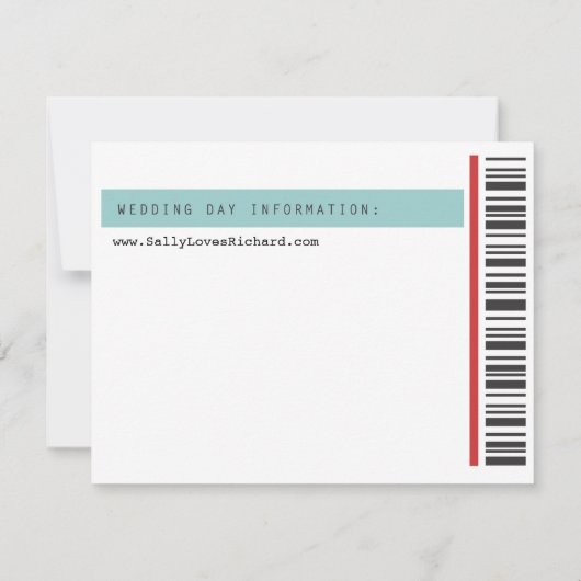 Betonstaal Opslaan Datum Save The Date (Achterkant)