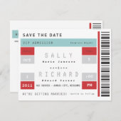 Betonstaal Opslaan Datum Save The Date (Voorkant / Achterkant)