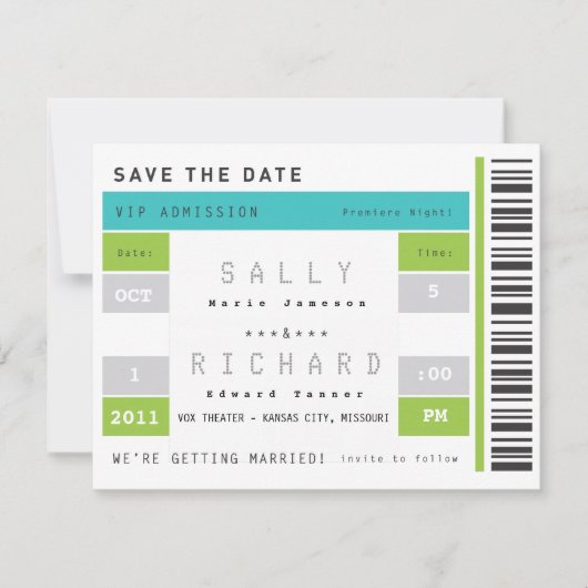 Betonstaal Opslaan Datum Save The Date (Voorkant)