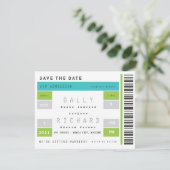 Betonstaal Opslaan Datum Save The Date (Staand voorkant)