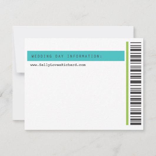 Betonstaal Opslaan Datum Save The Date (Achterkant)