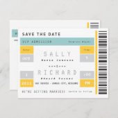 Betonstaal Opslaan Datum Save The Date (Voorkant / Achterkant)