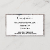 Betonsteen Visitekaartje (Achterkant)