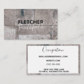 Betonsteen Visitekaartje (Voorkant / Achterkant)