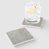 Betonstenen muur textuurpatroon stenen onderzetter (Zijkant)