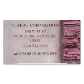 Betonvloeren Aannemer Bouw Magnetisch Visitekaartje (Voorkant)