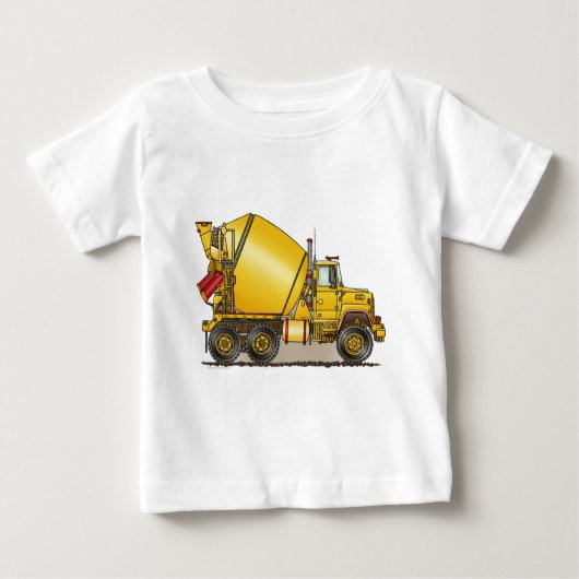 Betonwagen Baby T-Shirt (Voorkant)