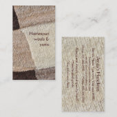 Betonwol, spinnen of breien visitekaartje (Voorkant / Achterkant)