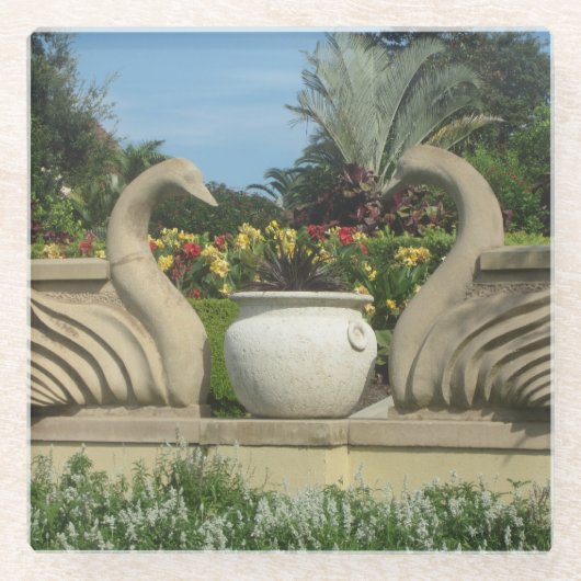 Betonzwanen gemaakt als een glazen Onderzetter (Voorkant)