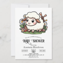 Betoverd Baby shower van kleine schapen