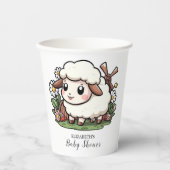 Betoverd Baby shower van kleine schapen Papieren Bekers (Voorkant)