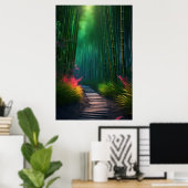 Betoverd Bamboo Wonderland Poster (Thuiskantoor)