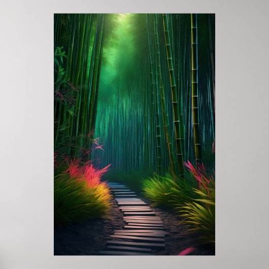 Betoverd Bamboo Wonderland Poster (Voorkant)
