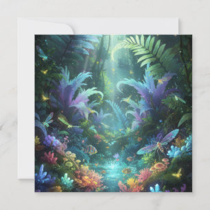 Betoverd Bioluminescent Bos Magische Jungle