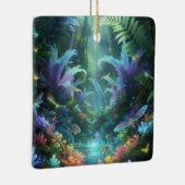 Betoverd Bioluminescent Bos Magische Jungle Keramisch Ornament (Rechts)