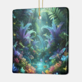Betoverd Bioluminescent Bos Magische Jungle Keramisch Ornament (Links)