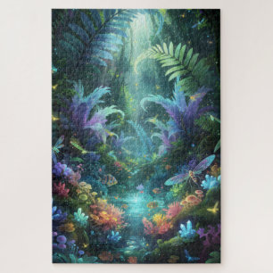 Betoverd Bioluminescent Bos Magische Jungle Legpuzzel