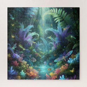 Betoverd Bioluminescent Bos Magische Jungle Legpuzzel