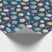 Betoverd Blauw Pasen Cadeaupapier (Hoek)