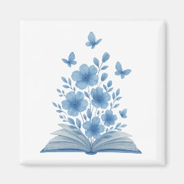 Betoverd boek – Butterflies & Flowers Design Magneet