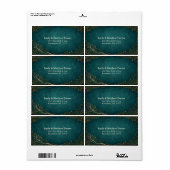 Betoverd bos adres retour verzendlabel (Full Sheet)