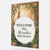 Betoverd Bos Baby Shower Acryl Bord (Hoek)