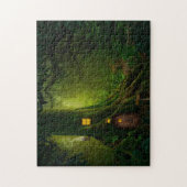 Betoverd bos boomhut legpuzzel (Verticaal)