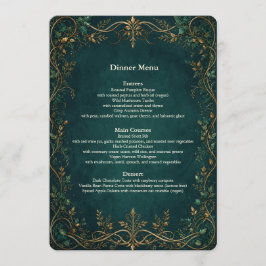 Betoverd Bos Bruiloft Diner Bar Menu