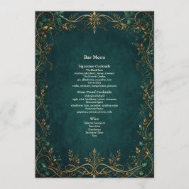 Betoverd Bos Bruiloft Diner Bar Menu