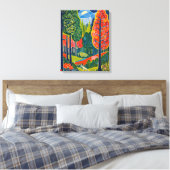 Betoverd bos canvas afdruk (Insitu (Slaapkamer))
