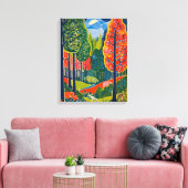 Betoverd bos canvas afdruk (Insitu (Woonkamer))