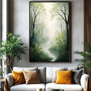 Betoverd Bos Canvas Afdruk