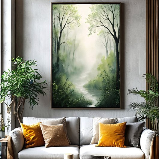 Betoverd Bos Canvas Afdruk