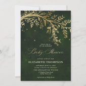 Betoverd bos Cascading Foliage Baby shower Kaart (Voorkant)