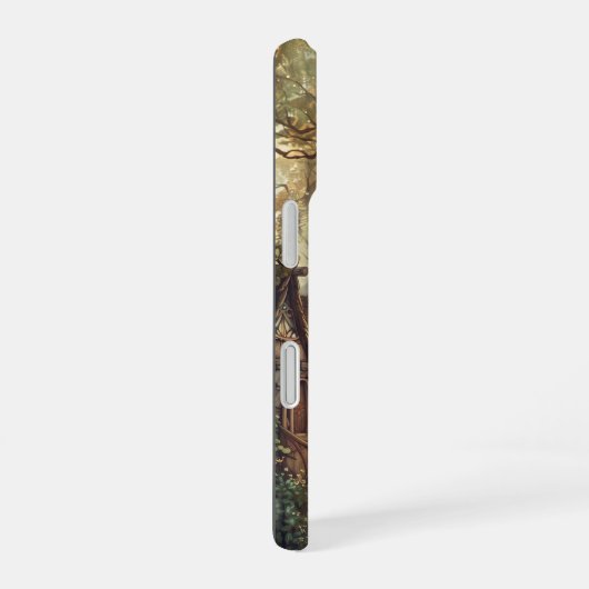 Betoverd bos dorp iPhone 16 hoesje (Rechterkant)