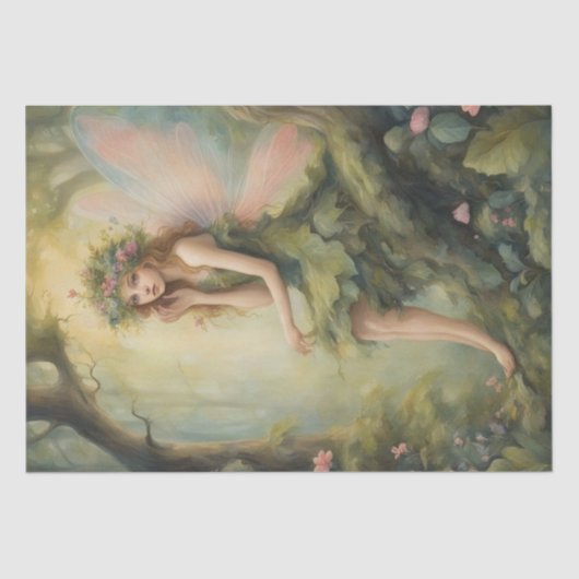 Betoverd bos: een grillige sprookjesdecoupage tissuepapier (Voorkant)