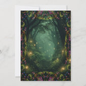 Betoverd bos elke gelegenheid vanaf de verjaardag kaart (Achterkant)