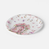 Betoverd Bos Fairy Roze Verjaardagsfeest Papieren Bordje (Gekanteld)