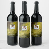 Betoverd bos foto voor een trouwfeest  wijn etiket (Flessen)