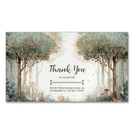 Betoverd bos grillig en etherisch magnetisch visitekaartje