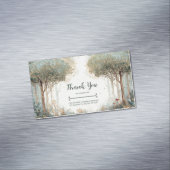 Betoverd bos grillig en etherisch magnetisch visitekaartje (Voorbeeld)