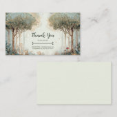 Betoverd bos grillig en etherisch visitekaartje (Voorkant / Achterkant)